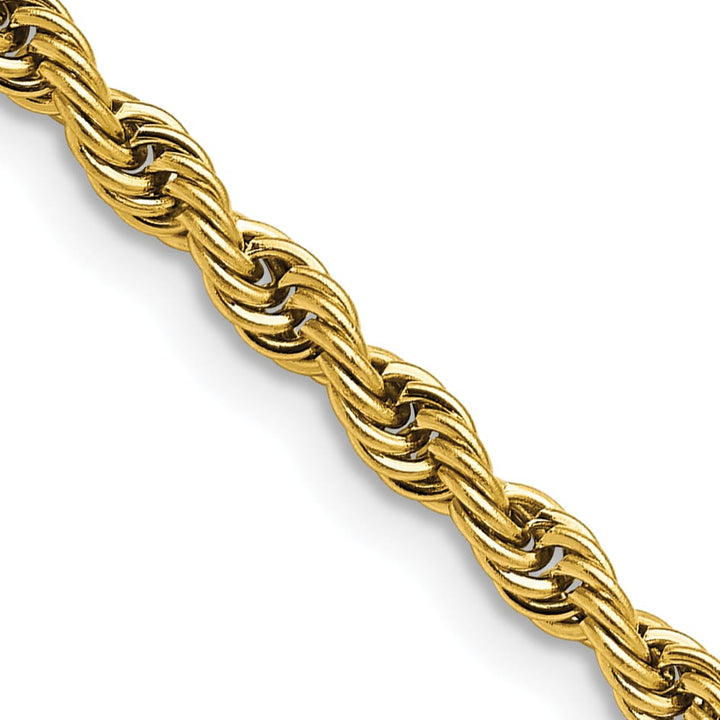 Chisel Stainless Steel Yellow Finish Finish 4mm Rope Chain