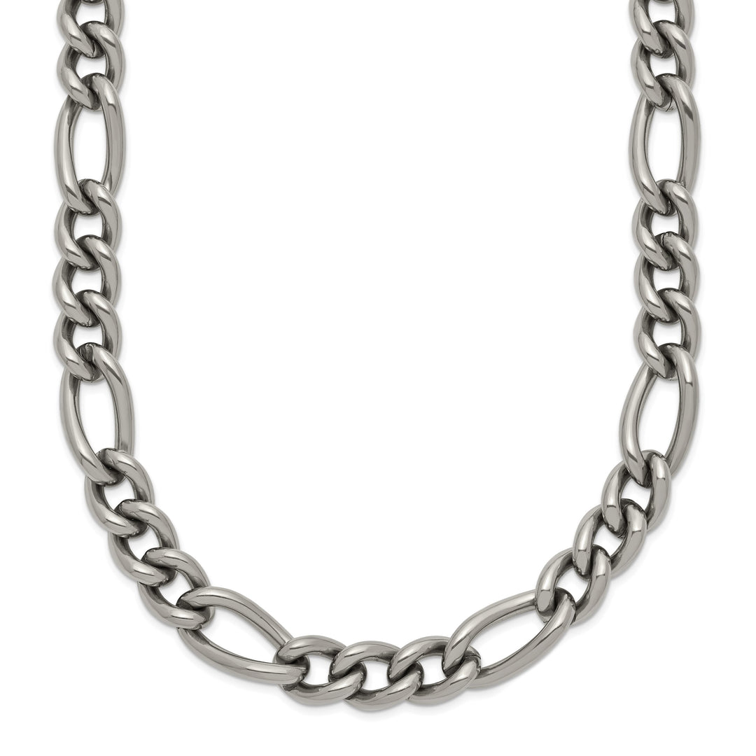 Chisel Titanium 7mm Figaro Chain