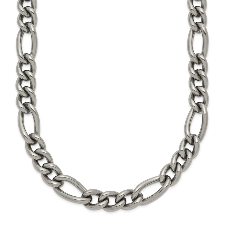 Chisel Titanium 7mm Figaro Chain
