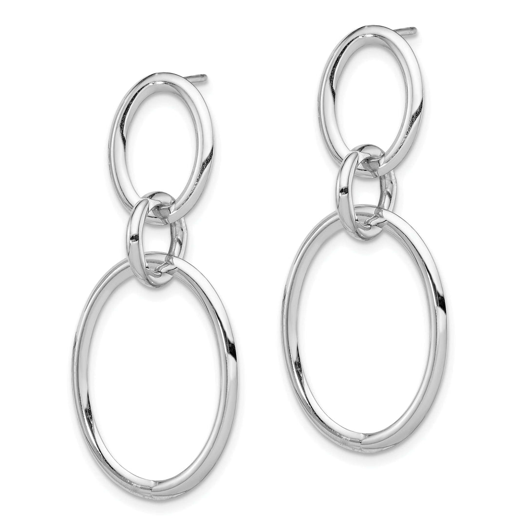 Lovely Rita's Earrings 14K White Gold Luxe Polished 17mm Hoop Earrings