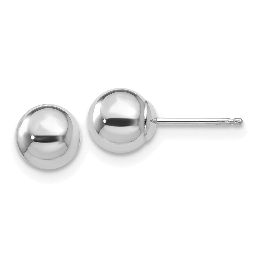 Lovely Rita's Earrings 14K White Gold Versatile Polished 6mm Ball Post Earrings