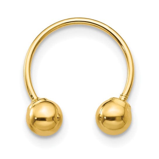 Lovely Rita's Earrings 14K Yellow Gold Bold Polished 4mm Ball Post Earrings