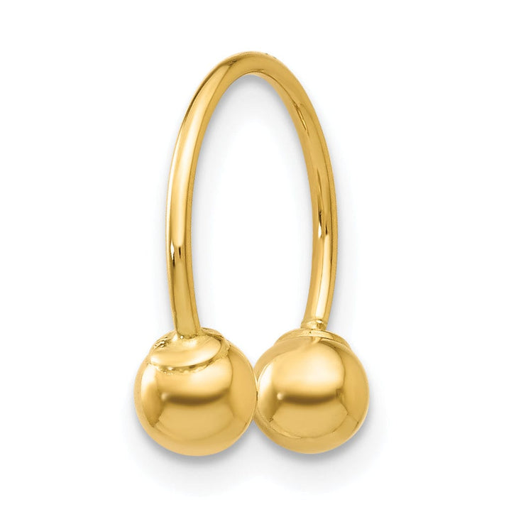 Lovely Rita's Earrings 14K Yellow Gold Bold Polished 4mm Ball Post Earrings