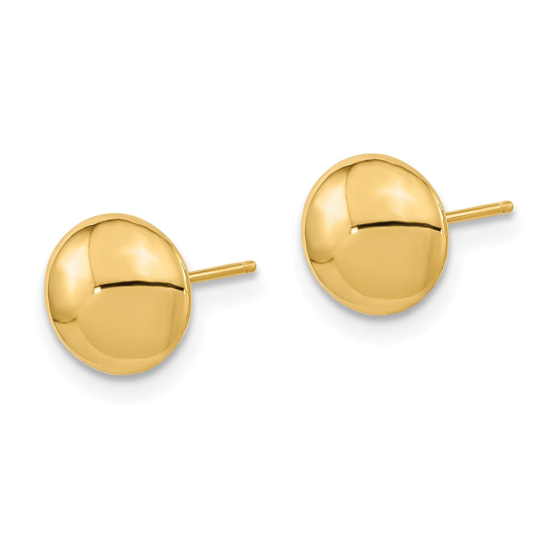 Lovely Rita's Earrings 14K Yellow Gold Charming Polished 8mm Button Post Earrings