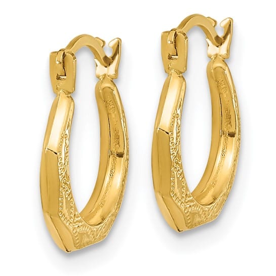 Lovely Rita's Earrings 14k Yellow Gold Madi K Hinged Earrings
