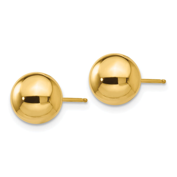 Lovely Rita's Earrings 14K Yellow Gold Pretty Polished 8mm Ball Post Earrings