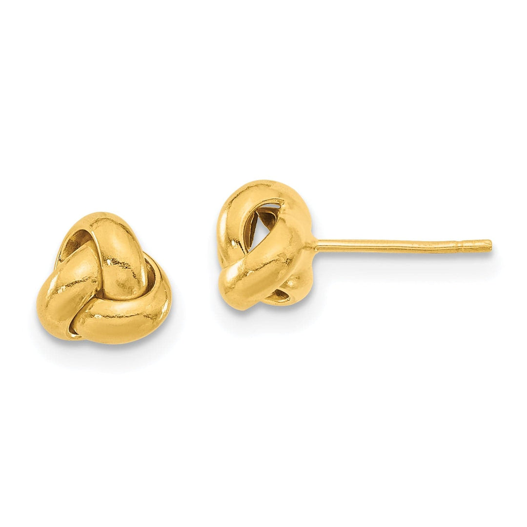 Lovely Rita's Earrings 14K Yellow Gold Sweet Polished 7.5mm Love Knot Post Earrings