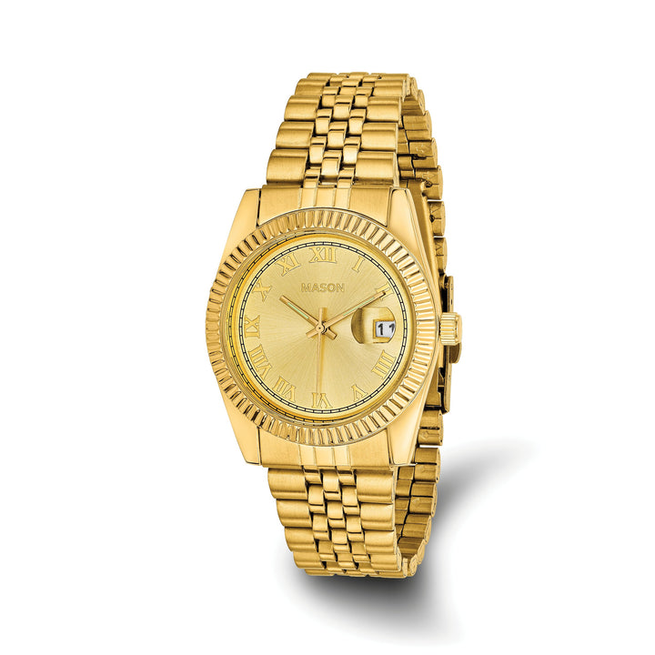 Mason Sales Ladies Gold-Plated Quartz Gold Dial Watch