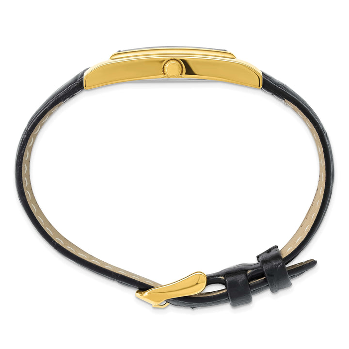 Mason Sales Ladies Gold-Plated Quartz Leather Band Watch