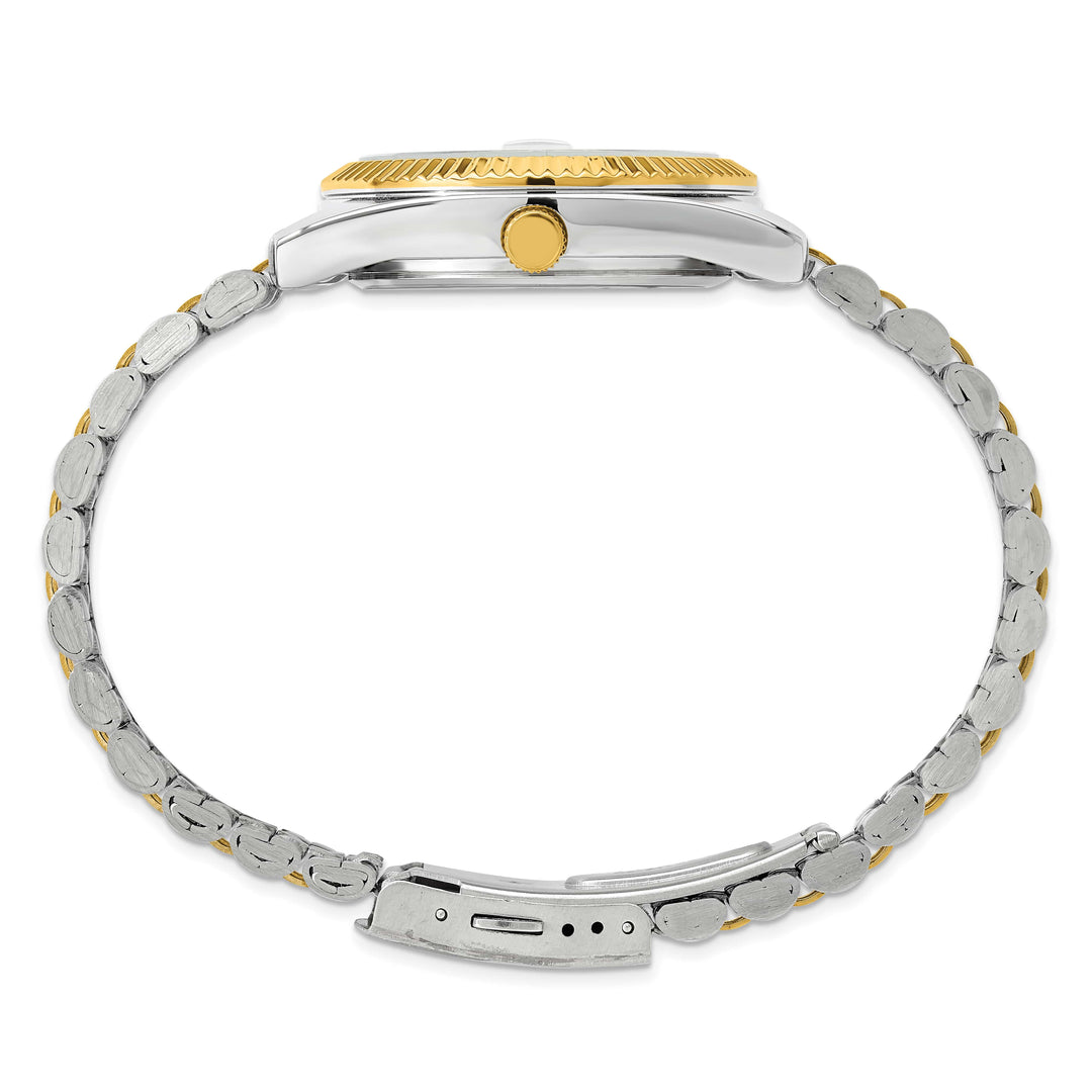 Mason Sales Ladies Two-Tone Quartz Gold Dial Watch