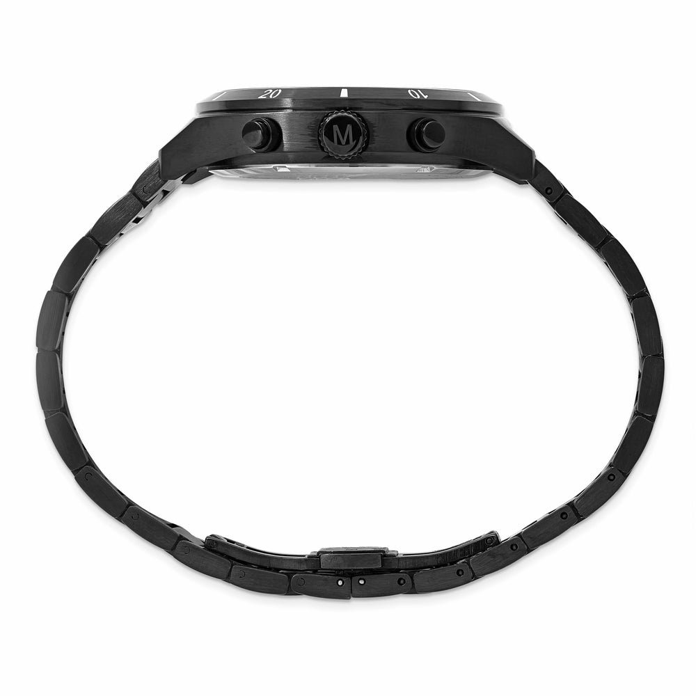 Mason Sales Men's Black IP Chronograph Quartz Watch