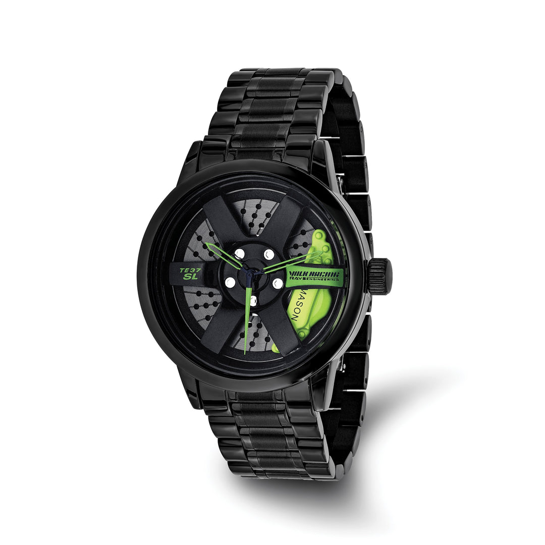 Mason Sales Men's Black IP Quartz Watch