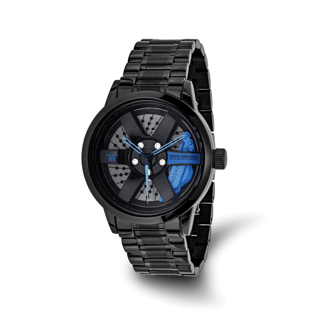 Mason Sales Men's Black IP Quartz Watch