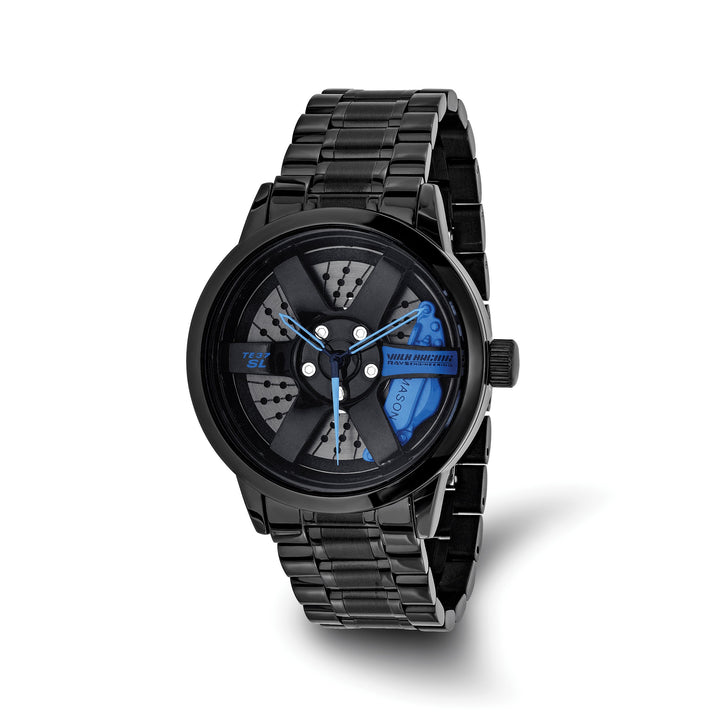 Mason Sales Men's Black IP Quartz Watch