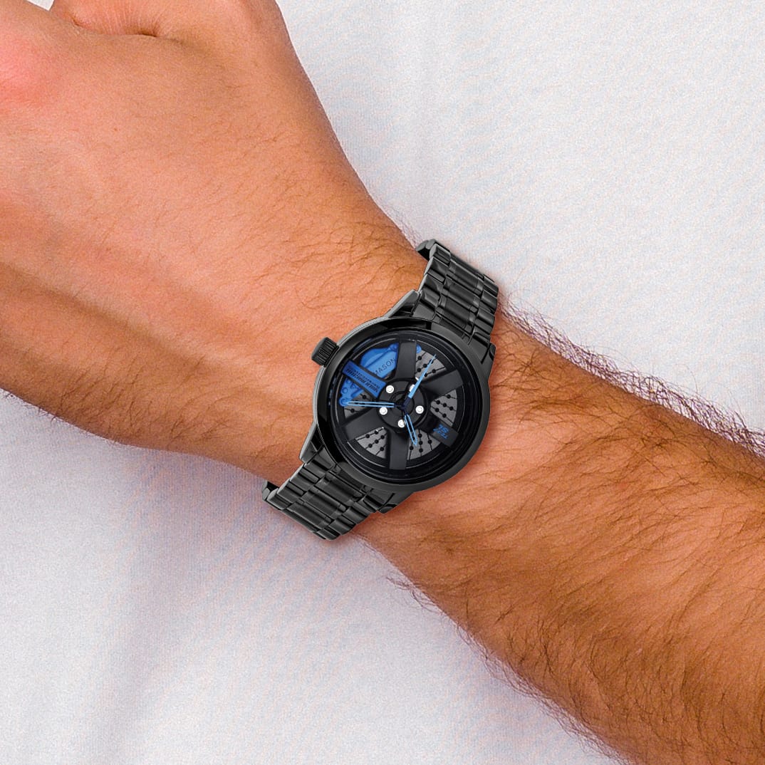 Mason Sales Men's Black IP Quartz Watch