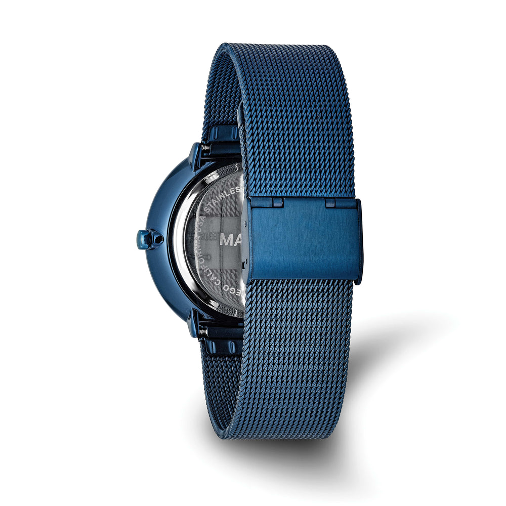 Mason Sales Men's Blue IP Quartz Mesh Band Watch