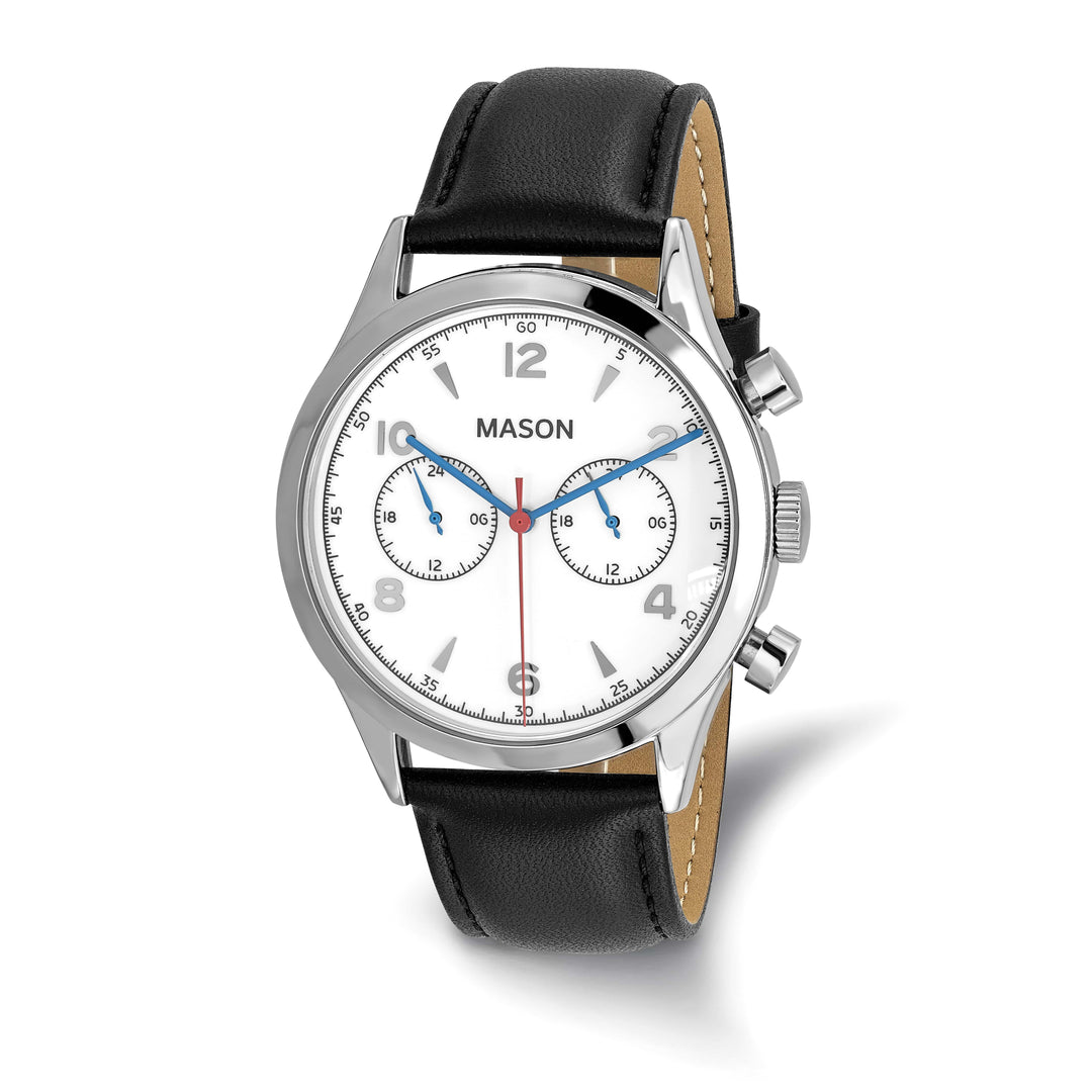 Mason Sales Men's Chronograph Quartz Leather Band Watch