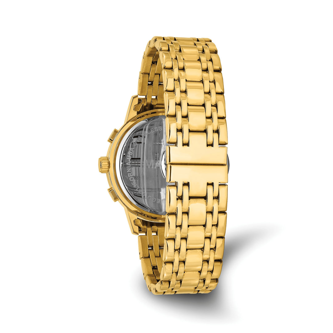 Mason Sales Men's Gold-Plated Chronograph Quartz Watch