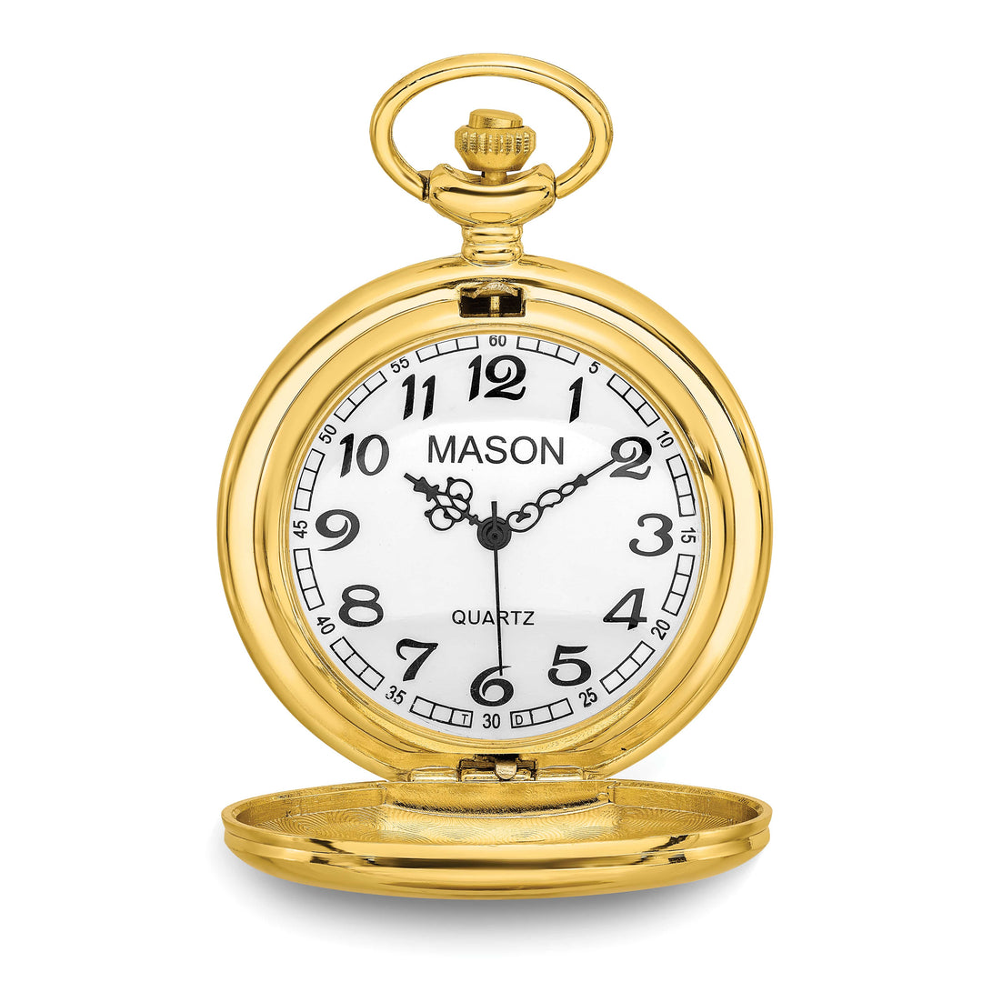 Mason Sales Men's Gold-Plated Pocket Watch