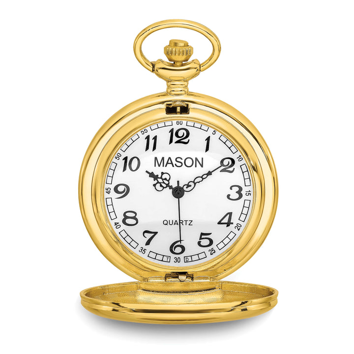 Mason Sales Men's Gold-Plated Pocket Watch