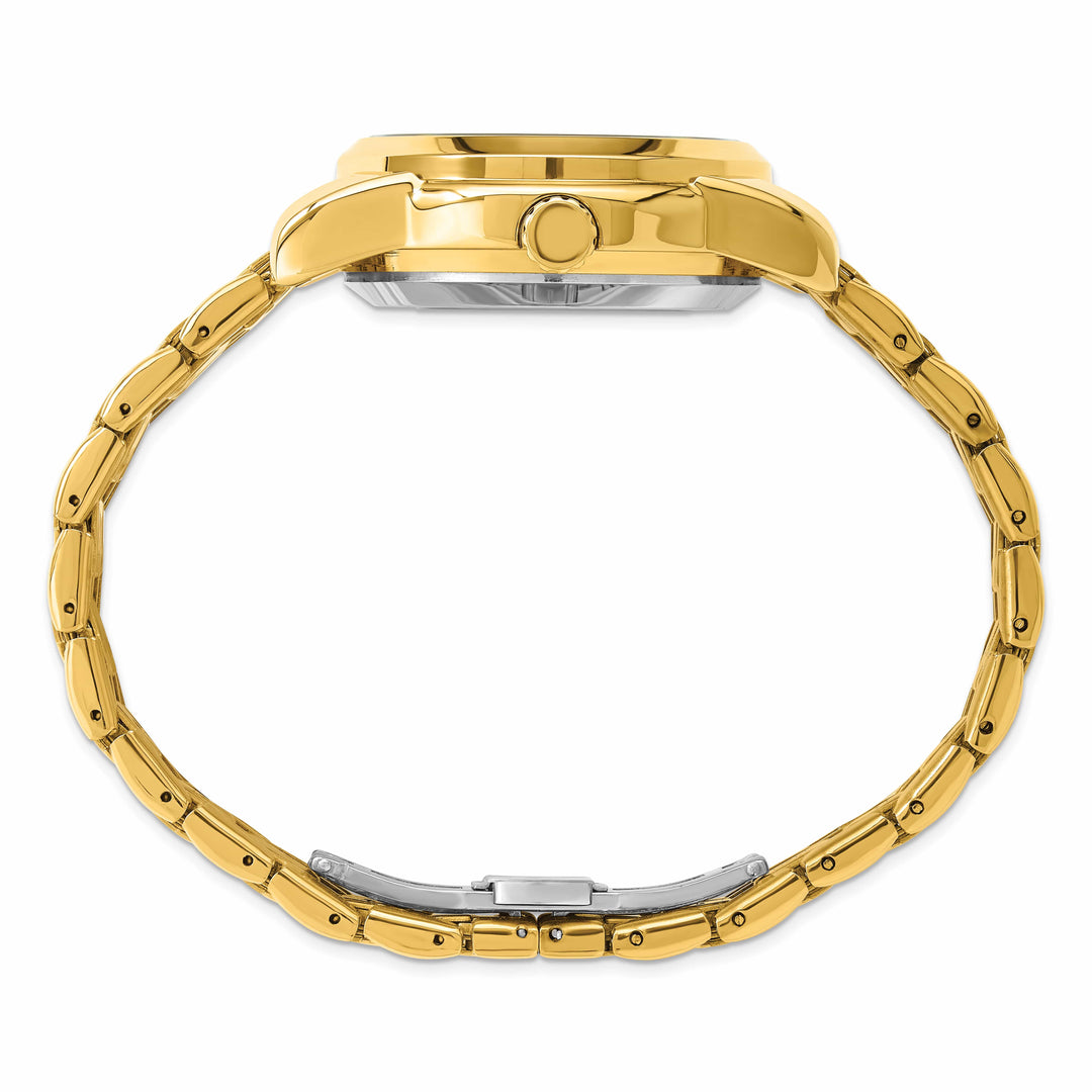 Mason Sales Men's Gold-Plated Skeleton Automatic Gold Dial Watch