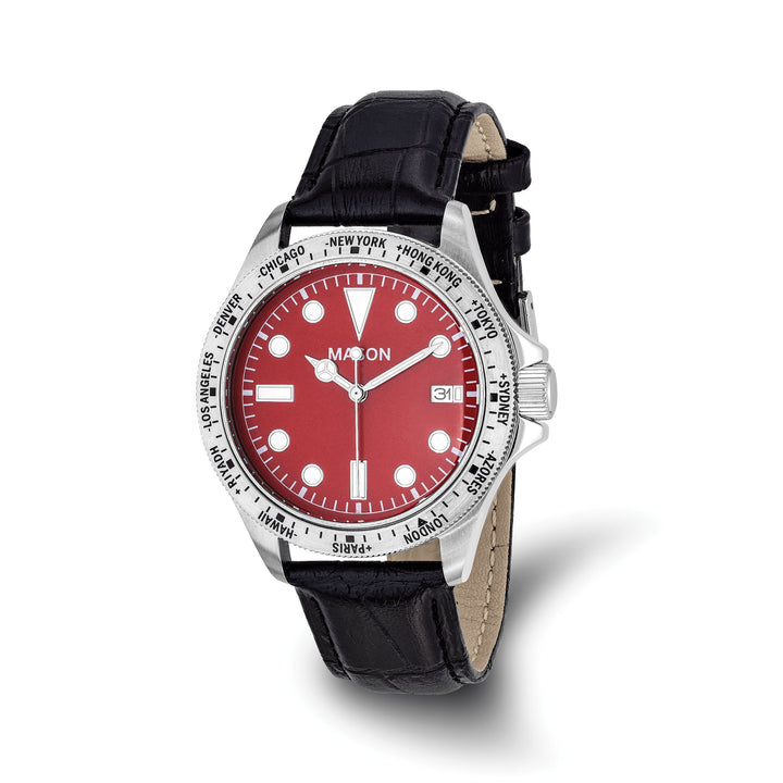 Mason Sales Men's Quartz Leather Band 39 mm Watch