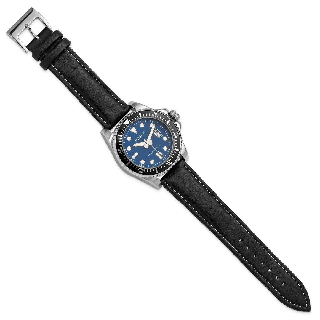 Mason Sales Men's Quartz Leather Band 42 mm Watch
