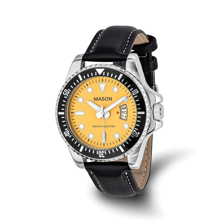 Mason Sales Men's Quartz Leather Band Watch