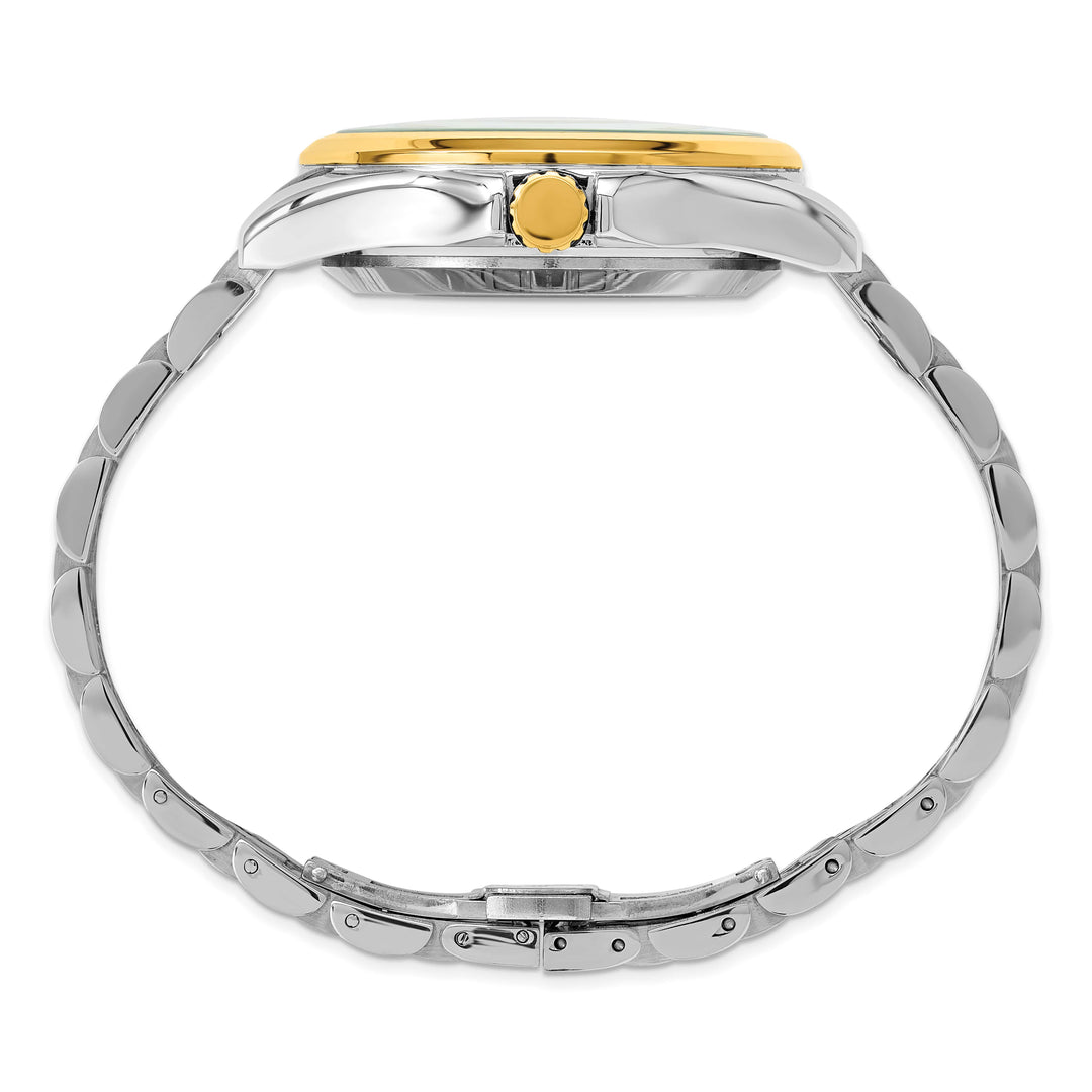 Mason Sales Men's Two-Tone Skeleton Automatic Gold Dial Watch