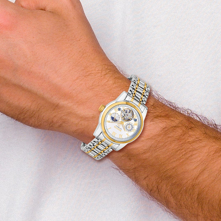 Mason Sales Men's Two-Tone Skeleton Automatic Watch