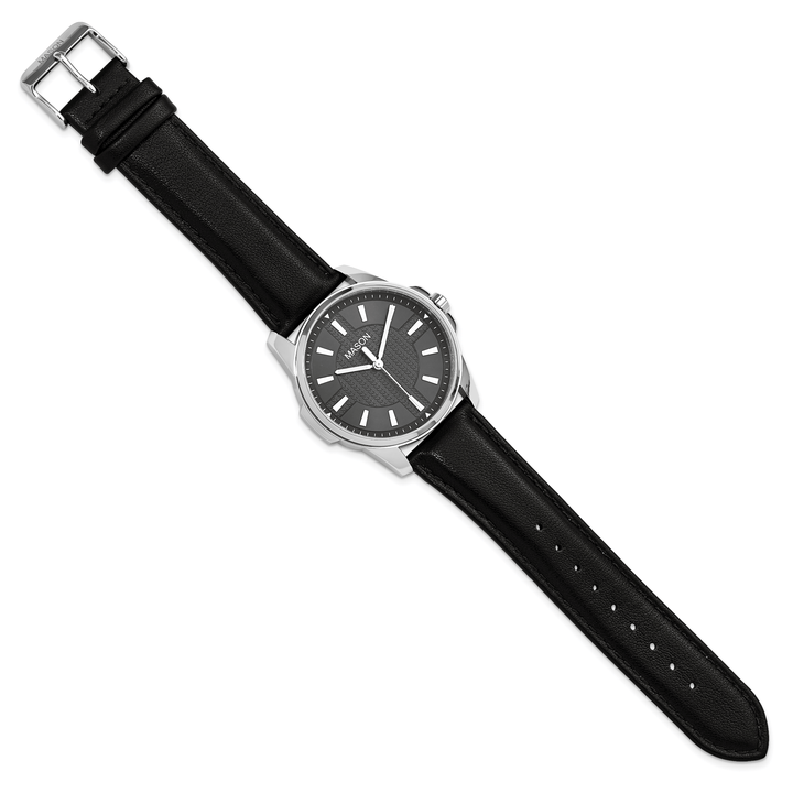 Mason Sales Quartz Leather Band Watch