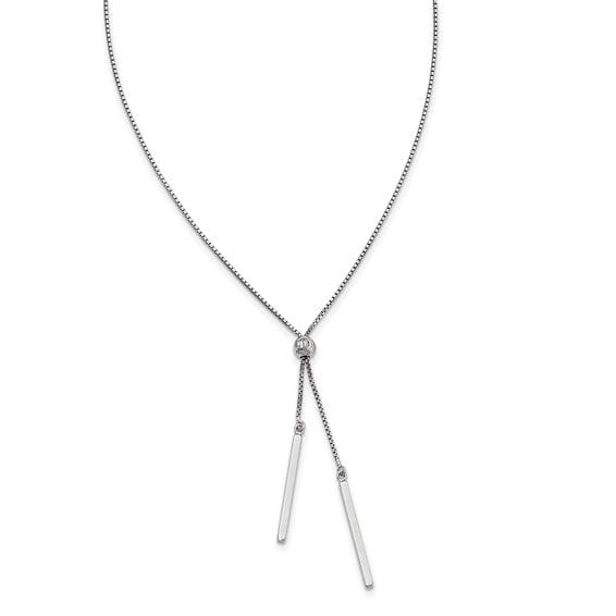 Lovely Rita's Necklaces Sterling Silver Polished Adjustable Necklace