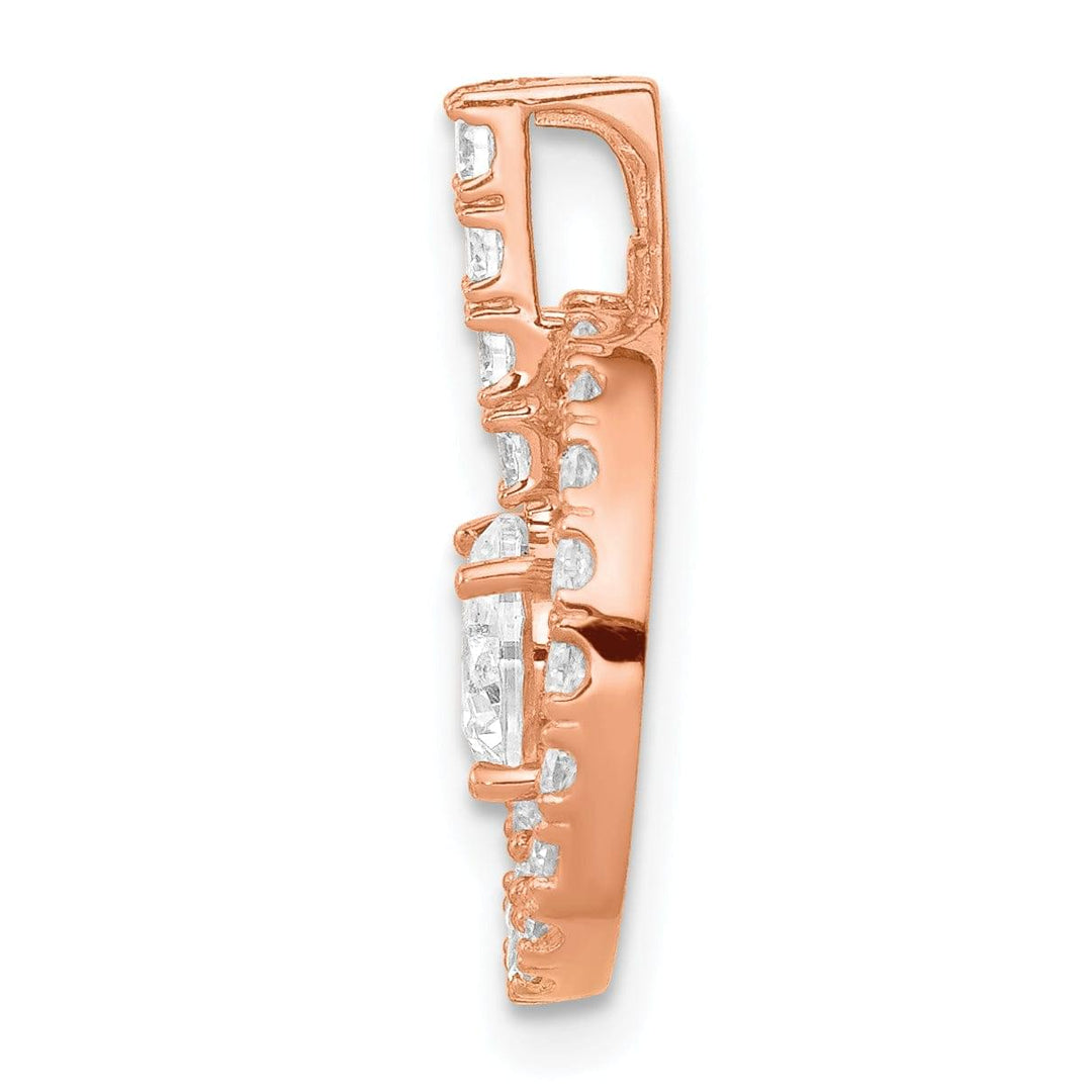 Lovely Rita's Pendants & Charms 10K Rose Gold Tiara Collection C.Z Pendant