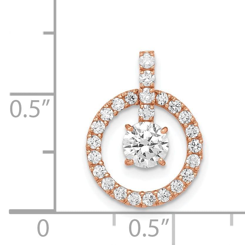 Lovely Rita's Pendants & Charms 10K Rose Gold Tiara Collection C.Z Pendant