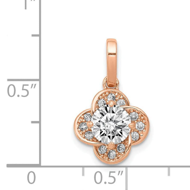 Lovely Rita's Pendants & Charms 10K Rose Gold Tiara Collection C.Z Pendant