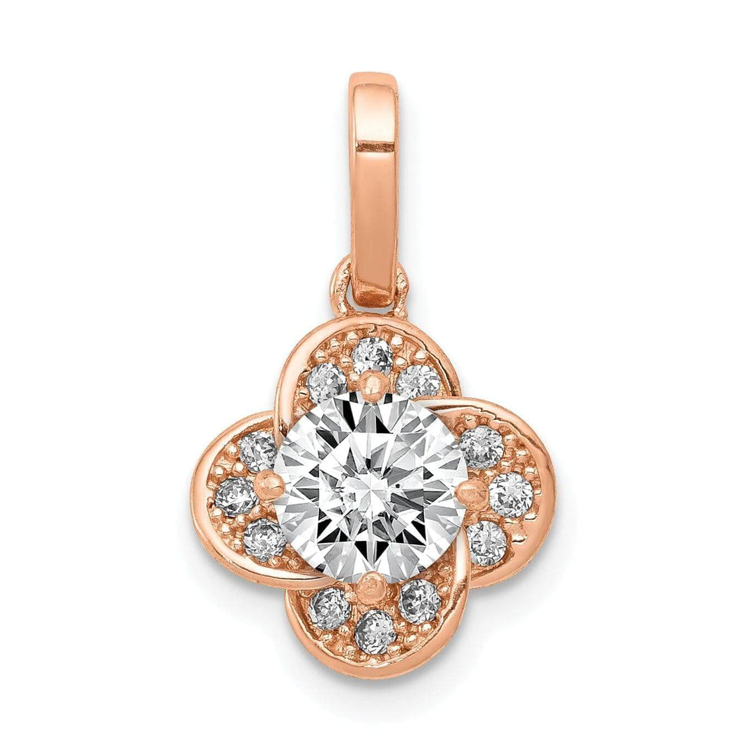 Lovely Rita's Pendants & Charms 10K Rose Gold Tiara Collection C.Z Pendant