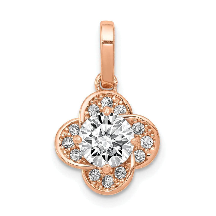 Lovely Rita's Pendants & Charms 10K Rose Gold Tiara Collection C.Z Pendant