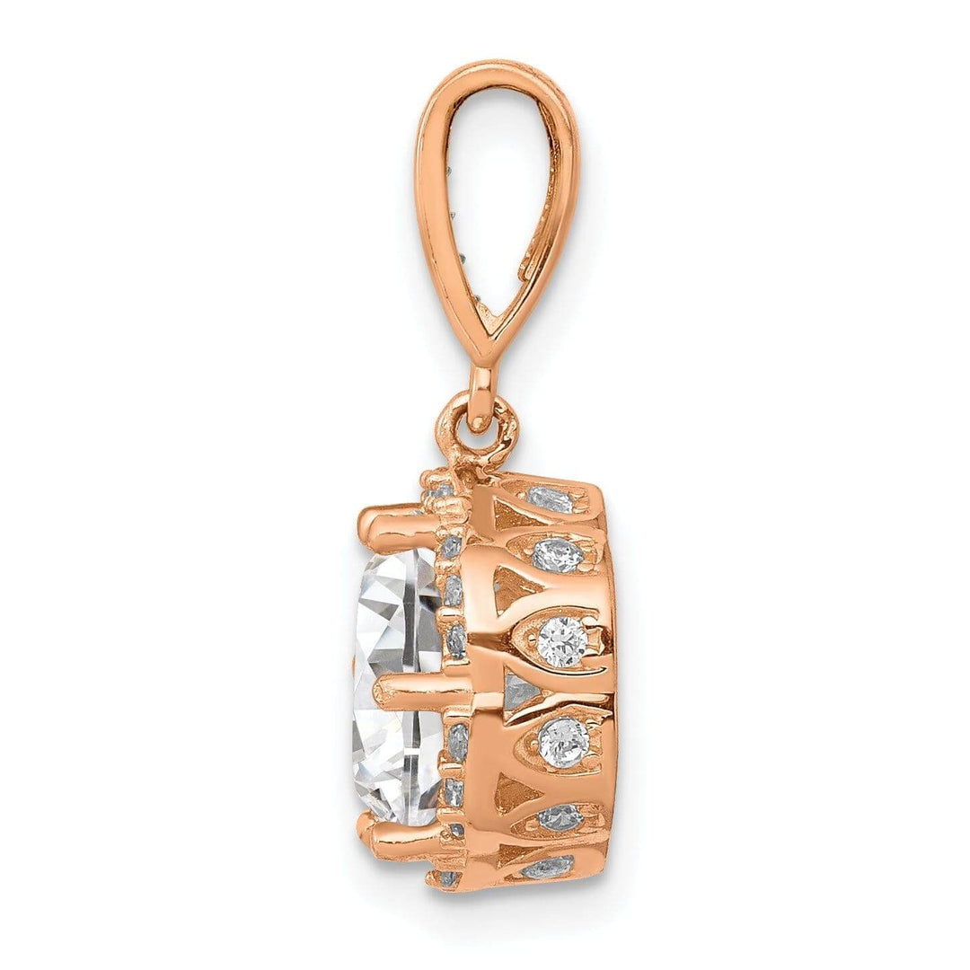 Lovely Rita's Pendants & Charms 10K Rose Gold Tiara Collection C.Z Pendant