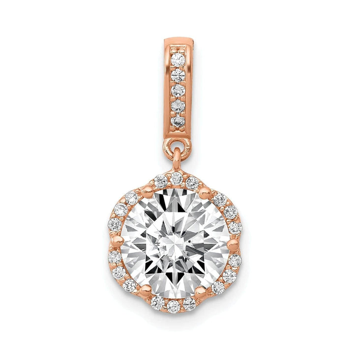 Lovely Rita's Pendants & Charms 10K Rose Gold Tiara Collection C.Z Pendant