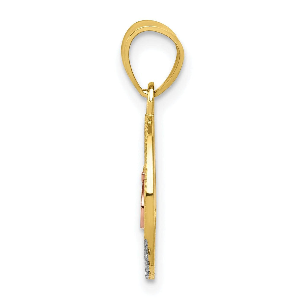 Lovely Rita's Pendants & Charms 10k Two Tone Gold Anos 15 Birthday Pendant