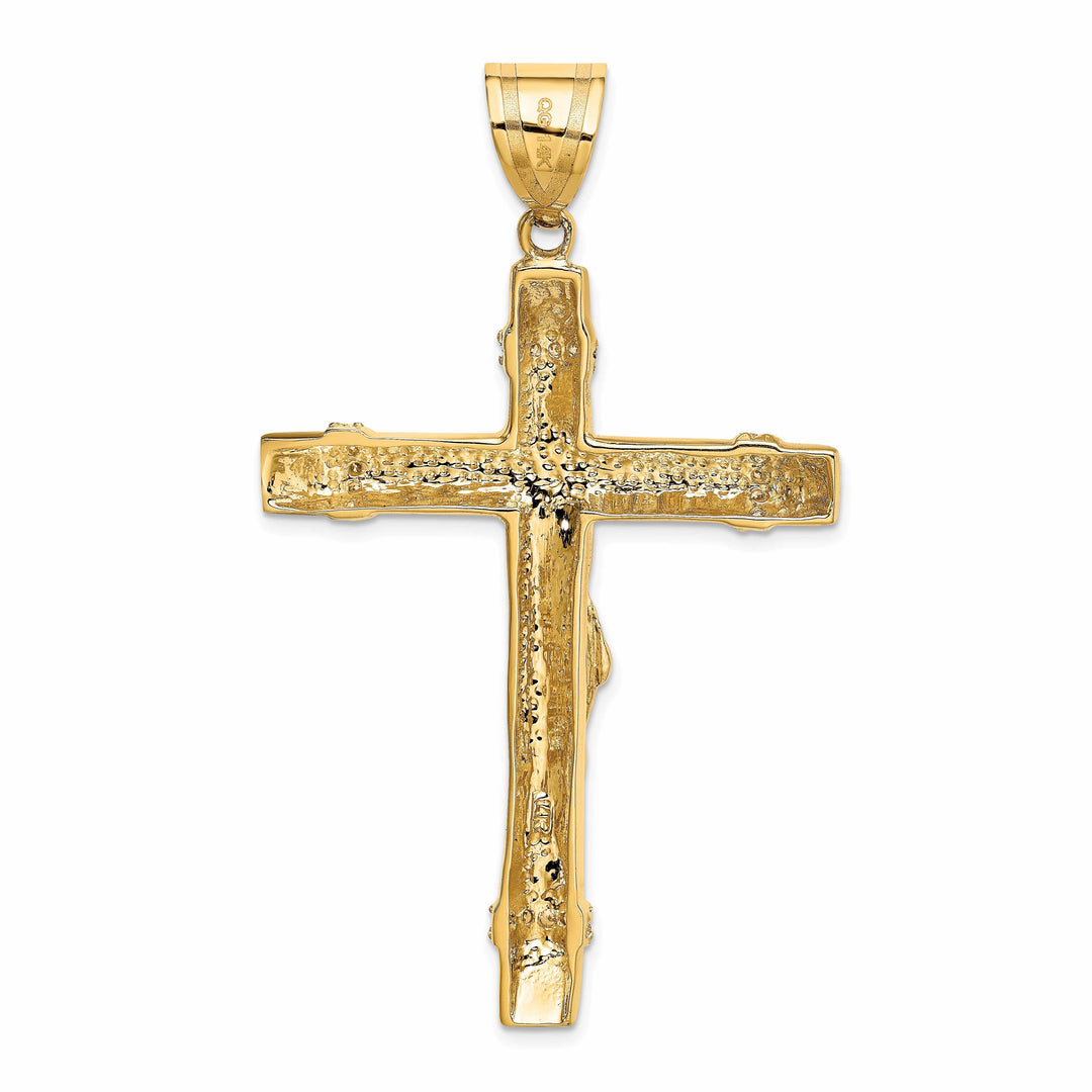 Lovely Rita's Pendants & Charms 14K Two-Tone Gold Classic CZ Iona Crucifix Pendant