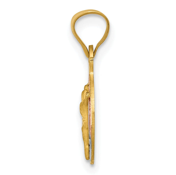 Lovely Rita's Pendants & Charms 14K Two Tone Gold Classic D.C Corpus Circle Pendant