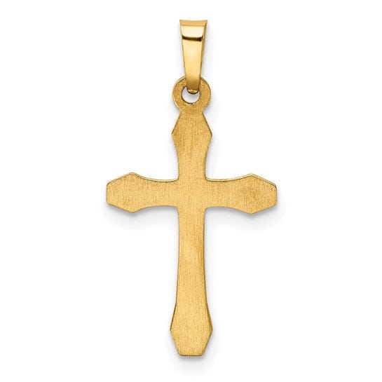 Lovely Rita's Pendants & Charms 14k Two-tone Gold Hollow Cross Pendant