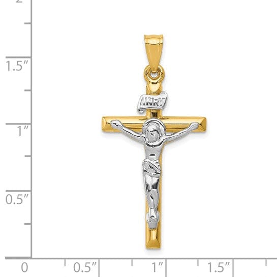 Lovely Rita's Pendants & Charms 14k Two-tone Gold INRI Crucifix Pendant