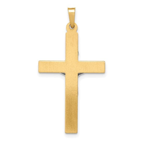 Lovely Rita's Pendants & Charms 14k Two-tone Gold INRI Hollow Crucifix Pendant