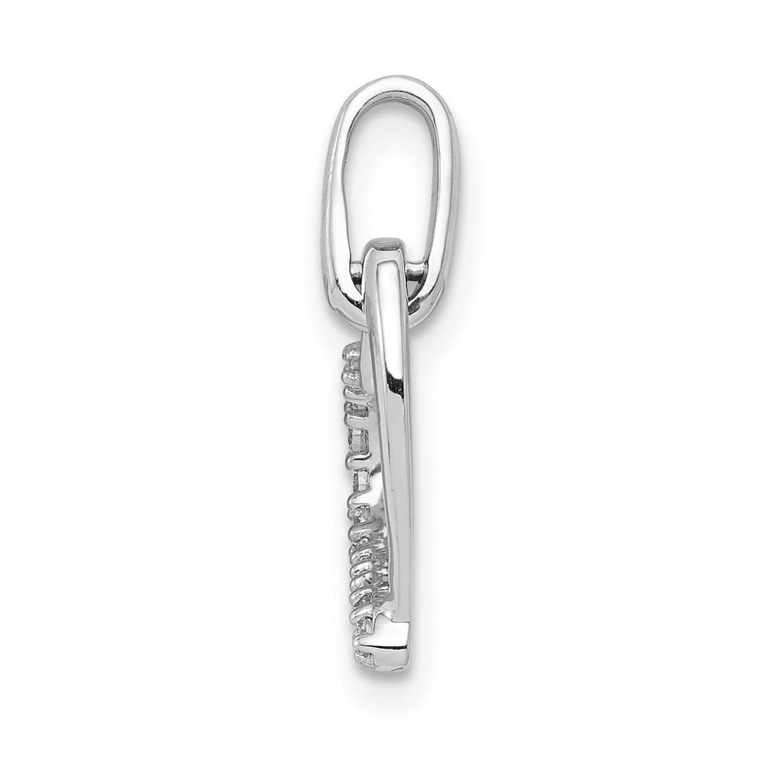 Lovely Rita's Pendants & Charms 14k White Gold 1/15ct. Diamond Heart Design Pendant