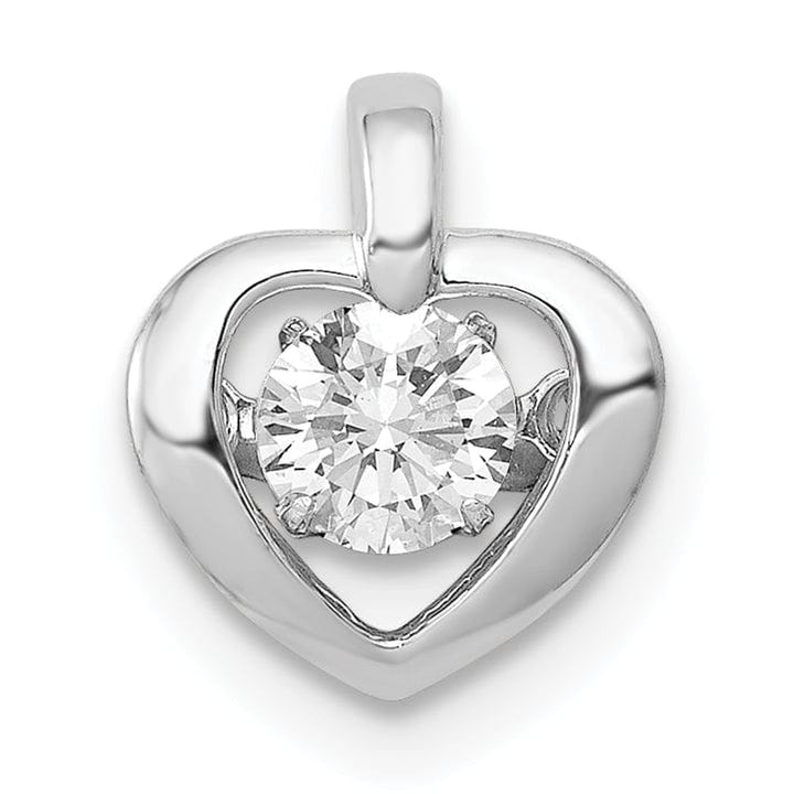 Lovely Rita's Pendants & Charms 14k White Gold 1/4ct. Vibrant Diamond Fancy Heart Design Pendant