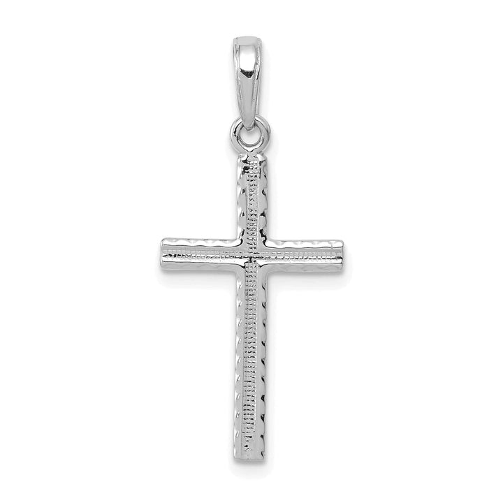 Lovely Rita's Pendants & Charms 14K White Gold Classic Latin Cross Pendant