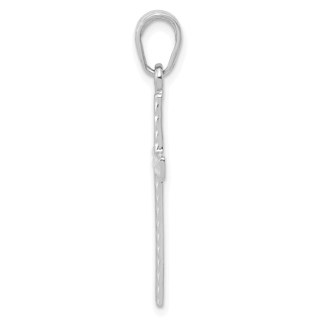 Lovely Rita's Pendants & Charms 14K White Gold Classic Latin Cross Pendant