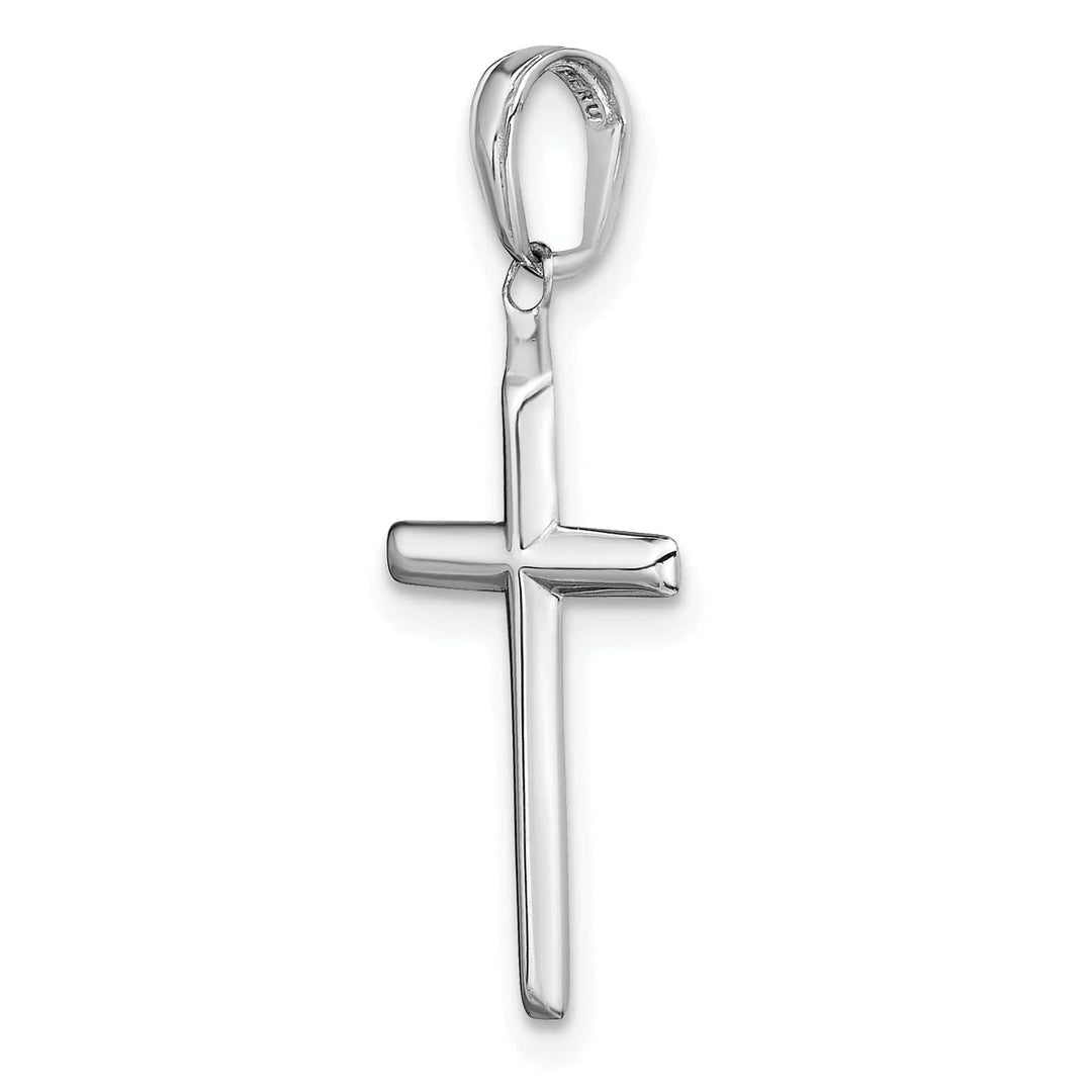 Lovely Rita's Pendants & Charms 14K White Gold Classic Reversible Latin Cross Pendant